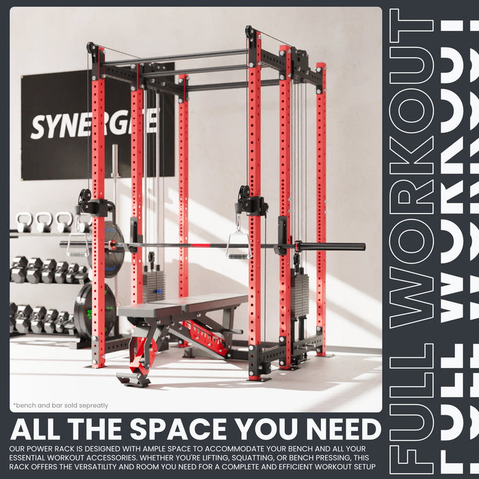 Synergee 2300 Series Power Cage with Synchronized Loaded Cable Cross Overs - Sweatfully