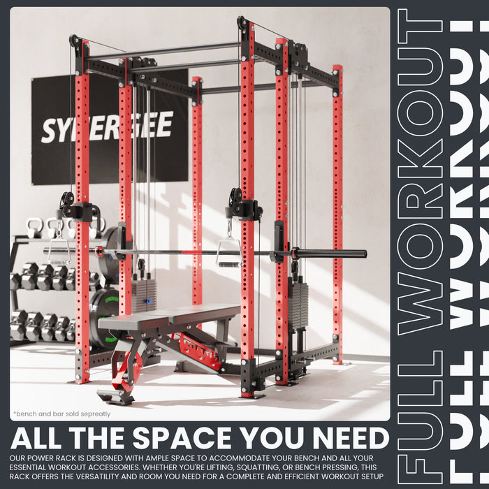Synergee 2300 Series Power Cage with Synchronized Loaded Cable Cross Overs - Sweatfully