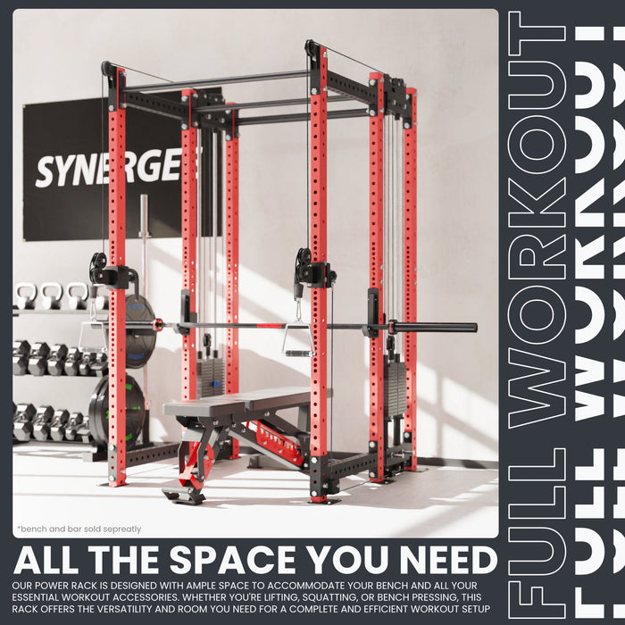 Synergee 2300 Series Power Cage with Synchronized Loaded Cable Cross Overs - Sweatfully