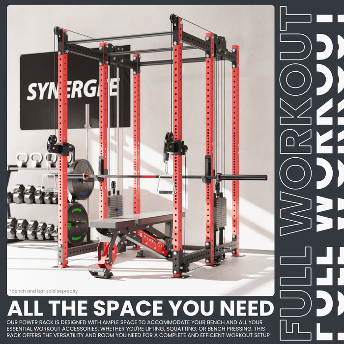 Synergee 2300 Series Power Cage with Synchronized Loaded Cable Cross Overs - Sweatfully
