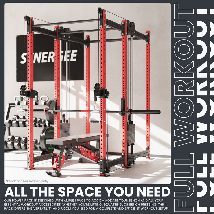 Synergee 2300 Series Power Cage with Synchronized Loaded Cable Cross Overs - Sweatfully