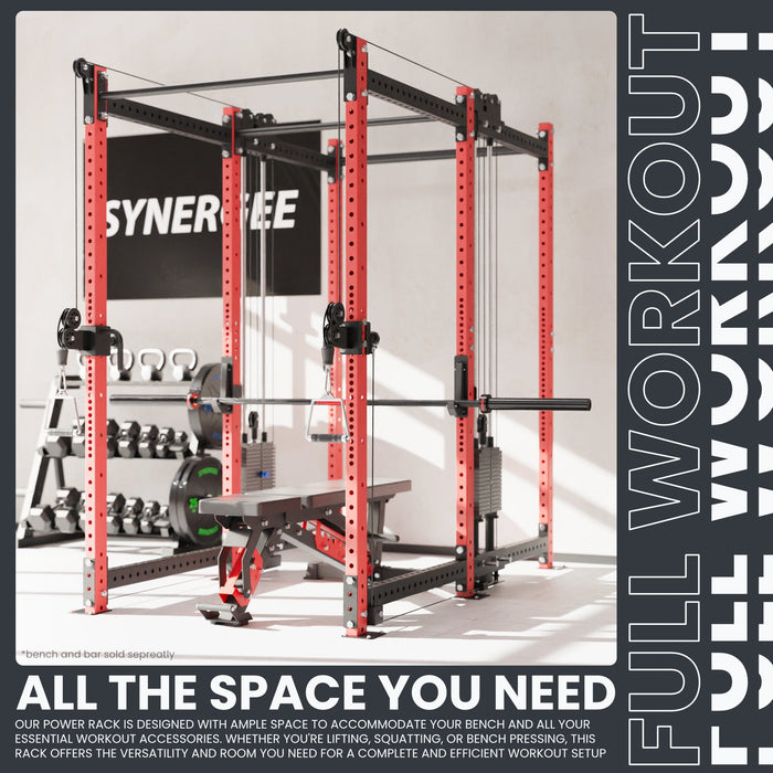 Synergee 2300 Series Power Cage with Synchronized Loaded Cable Cross Overs - Sweatfully