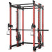 Synergee 2300 Series Power Cage with Synchronized Loaded Cable Cross Overs and Smith Machine - Sweatfully