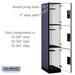 Salsbury 15" Wide Triple Tier Designer Wood Locker - 1 Wide - 6 Feet High - 21 Inches Deep - Blue - Hasps - Sweatfully