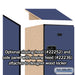 Salsbury 15" Wide Triple Tier Designer Wood Locker - 1 Wide - 6 Feet High - 21 Inches Deep - Blue - Hasps - Sweatfully