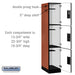 Salsbury 15" Wide Triple Tier Designer Wood Locker - 1 Wide - 6 Feet High - 21 Inches Deep - Cherry - Hasps - Sweatfully