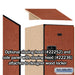 Salsbury 15" Wide Triple Tier Designer Wood Locker - 1 Wide - 6 Feet High - 21 Inches Deep - Cherry - Hasps - Sweatfully