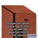 Salsbury 15" Wide Triple Tier Designer Wood Locker - 1 Wide - 6 Feet High - 21 Inches Deep - Cherry - Hasps - Sweatfully