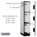 Salsbury 15" Wide Triple Tier Designer Wood Locker - 1 Wide - 6 Feet High - 21 Inches Deep - Gray - Hasps - Sweatfully
