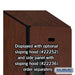 Salsbury 15" Wide Triple Tier Designer Wood Locker - 1 Wide - 6 Feet High - 21 Inches Deep - Mahogany - Hasps - Sweatfully