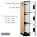 Salsbury 15" Wide Triple Tier Designer Wood Locker - 1 Wide - 6 Feet High - 21 Inches Deep - Maple - Hasps - Sweatfully