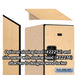 Salsbury 15" Wide Triple Tier Designer Wood Locker - 1 Wide - 6 Feet High - 21 Inches Deep - Maple - Hasps - Sweatfully