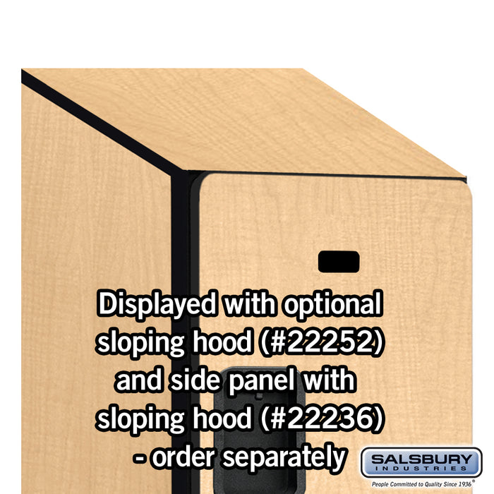 Salsbury 15" Wide Triple Tier Designer Wood Locker - 1 Wide - 6 Feet High - 21 Inches Deep - Maple - Hasps - Sweatfully