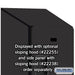 Salsbury 15" Wide Triple Tier Designer Wood Locker - 1 Wide - 6 Feet High - 24 Inches Deep - Black - Hasps - Sweatfully