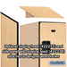 Salsbury 15" Wide Triple Tier Designer Wood Locker - 1 Wide - 6 Feet High - 24 Inches Deep - Maple - Hasps - Sweatfully