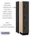 Salsbury 15" Wide Triple Tier Designer Wood Locker - 1 Wide - 6 Feet High - 18 Inches Deep - Black - Hasps - Sweatfully