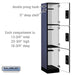 Salsbury 15" Wide Triple Tier Designer Wood Locker - 1 Wide - 6 Feet High - 18 Inches Deep - Blue - Silver Electronic Locks - Sweatfully