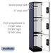 Salsbury 15" Wide Triple Tier Designer Wood Locker - 1 Wide - 6 Feet High - 18 Inches Deep - Blue - Silver Resettable Combination Locks - Sweatfully