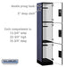 Salsbury 15" Wide Triple Tier Designer Wood Locker - 1 Wide - 6 Feet High - 18 Inches Deep - Blue - Hasps - Sweatfully