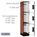 Salsbury 15" Wide Triple Tier Designer Wood Locker - 1 Wide - 6 Feet High - 18 Inches Deep - Cherry - Silver Resettable Combination Locks - Sweatfully