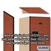 Salsbury 15" Wide Triple Tier Designer Wood Locker - 1 Wide - 6 Feet High - 18 Inches Deep - Cherry - Hasps - Sweatfully