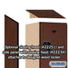 Salsbury 15" Wide Triple Tier Designer Wood Locker - 1 Wide - 6 Feet High - 18 Inches Deep - Mahogany - Hasps - Sweatfully