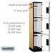 Salsbury 15" Wide Triple Tier Designer Wood Locker - 1 Wide - 6 Feet High - 18 Inches Deep - Maple - Black Electronic Locks - Sweatfully