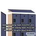 Salsbury 15" Wide Triple Tier Designer Wood Locker - 3 Wide - 6 Feet High - 21 Inches Deep - Blue - Hasps - Sweatfully