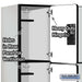 Salsbury 15" Wide Triple Tier Designer Wood Locker - 3 Wide - 6 Feet High - 21 Inches Deep - Gray - Hasps - Sweatfully