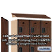Salsbury 15" Wide Triple Tier Designer Wood Locker - 3 Wide - 6 Feet High - 21 Inches Deep - Mahogany - Hasps - Sweatfully