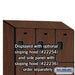 Salsbury 15" Wide Triple Tier Designer Wood Locker - 3 Wide - 6 Feet High - 21 Inches Deep - Mahogany - Hasps - Sweatfully