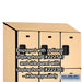 Salsbury 15" Wide Triple Tier Designer Wood Locker - 3 Wide - 6 Feet High - 21 Inches Deep - Maple - Hasps - Sweatfully