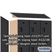 Salsbury 15" Wide Triple Tier Designer Wood Locker - 3 Wide - 6 Feet High - 24 Inches Deep - Black - Hasps - Sweatfully