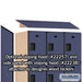 Salsbury 15" Wide Triple Tier Designer Wood Locker - 3 Wide - 6 Feet High - 24 Inches Deep - Blue - Hasps - Sweatfully