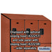 Salsbury 15" Wide Triple Tier Designer Wood Locker - 3 Wide - 6 Feet High - 24 Inches Deep - Cherry - Hasps - Sweatfully