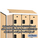 Salsbury 15" Wide Triple Tier Designer Wood Locker - 3 Wide - 6 Feet High - 24 Inches Deep - Maple - Hasps - Sweatfully