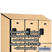 Salsbury 15" Wide Triple Tier Designer Wood Locker - 3 Wide - 6 Feet High - 24 Inches Deep - Maple - Hasps - Sweatfully
