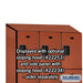 Salsbury 15" Wide Triple Tier Designer Wood Locker - 3 Wide - 6 Feet High - 18 Inches Deep - Cherry - Hasps - Sweatfully