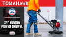 24" Concrete Power Trowel Edger 5.5HP Honda Float Pan Blade Screed Finishing Tool - Sweatfully