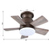 24" Farmhouse Flush Mount Reversible Iron Ceiling Fan with Lighting and Remote Control - Sweatfully