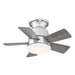 24" Farmhouse Flush Mount Reversible Iron Ceiling Fan with Lighting and Remote Control - Sweatfully