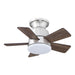 24" Farmhouse Flush Mount Reversible Iron Ceiling Fan with Lighting and Remote Control - Sweatfully