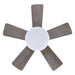 24" Farmhouse Flush Mount Reversible Iron Ceiling Fan with Lighting and Remote Control - Sweatfully