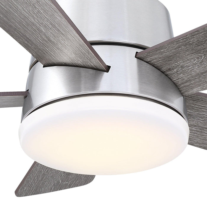 24" Farmhouse Flush Mount Reversible Iron Ceiling Fan with Lighting and Remote Control - Sweatfully
