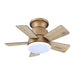 24" Farmhouse Flush Mount Reversible Iron Ceiling Fan with Lighting and Remote Control - Sweatfully
