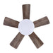 24" Farmhouse Flush Mount Reversible Iron Ceiling Fan with Lighting and Remote Control - Sweatfully