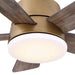 24" Farmhouse Flush Mount Reversible Iron Ceiling Fan with Lighting and Remote Control - Sweatfully