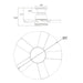 24" Farmhouse Flush Mount Reversible Iron Ceiling Fan with Lighting and Remote Control - Sweatfully