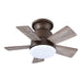 24" Farmhouse Flush Mount Reversible Iron Ceiling Fan with Lighting and Remote Control - Sweatfully