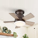 24" Farmhouse Flush Mount Reversible Iron Ceiling Fan with Lighting and Remote Control - Sweatfully